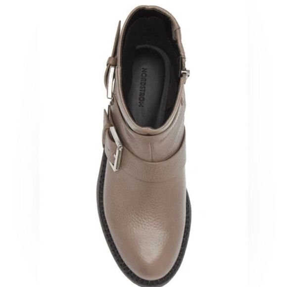 Nordstrom Macombs Water Resistant Moto Boot (Women) In Taupe - Picture 5 of 7